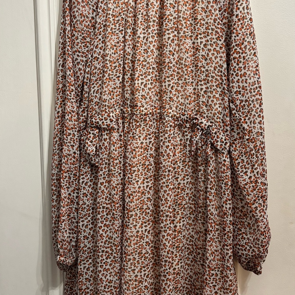 Mayoral Beige and Leopard Print Dress